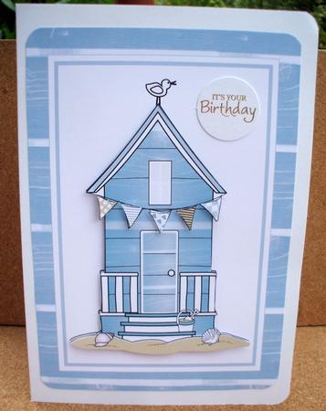 Life's a Beach Birthday Card Topper by Jane Halton