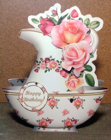 Beautiful Roses Jug and Bowl Mini Kit by Jane Halton