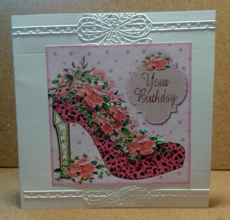 Pink Shoe and Flowers Birthday Mini Kit by Jane Halton