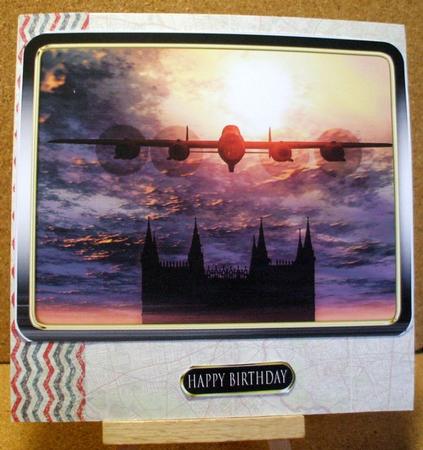 Lancaster Bomber Over Lincoln Cathedral by Jane Halton