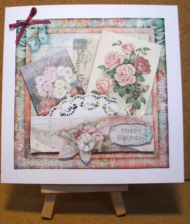 All About Roses Cardtopper with Inlet by Jane Halton