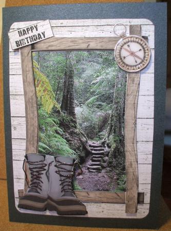 Log Cabin Adventure - Walking / Hiking Card by Jane Halton