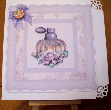 Roses & Perfume Bottle Card 2 by Jane Halton