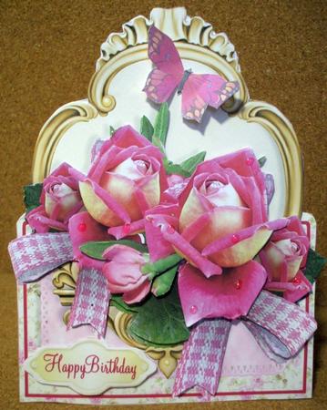Floral Frames Tent Card Mini-kit - Handel Rose by Jane Halton