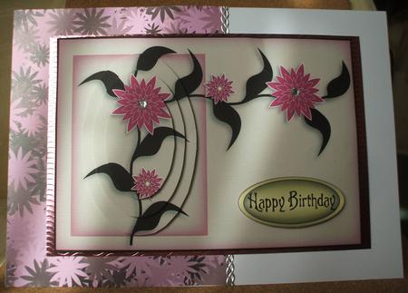 Oriental Magenta Flowers Pyramid by Jane Halton
