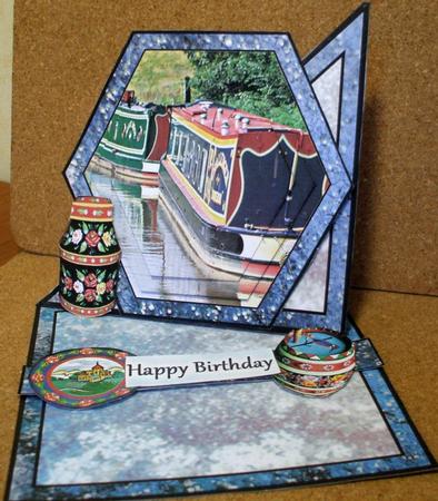 Twisted Easel Kit - Canal Barge by Jane Halton