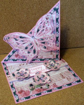 Twisted Easel Kit - Pink Butterfly by Jane Halton