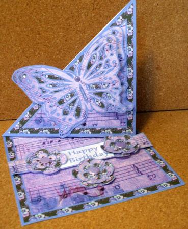Twisted Easel Kit - Blue Butterfly by Jane Halton