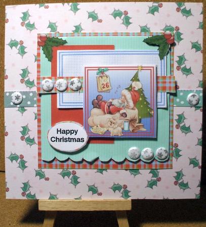 Scallop Pearl Sketch Card - After the Christmas Rush by Jane Halton