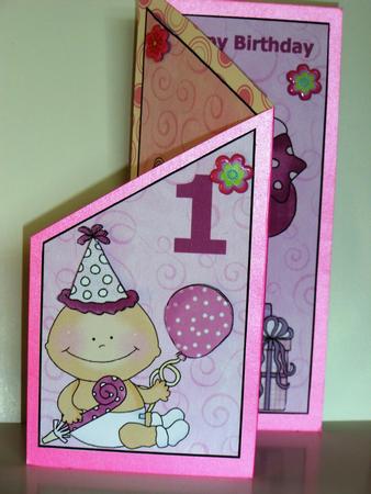 Baby Girl First Birthday Cascade Sheet by Jane Hamilton