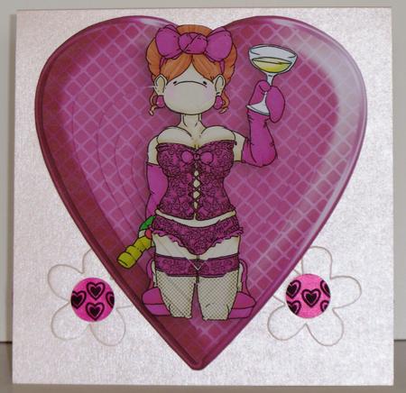 Tipsy Doodles Heart Pyramage by Jane Hamilton