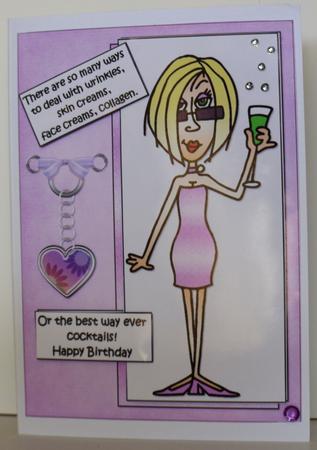 J.j. Loves Cocktails Quick Card by Jane Hamilton