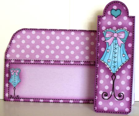 Oh La La! Bookmark Card N Envelope by Jane Hamilton
