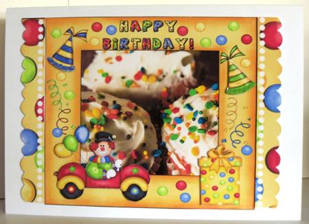 Cupcakes and Clowns Happy Birthday Topper Featured Gallery Photo