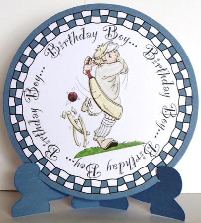 Birthday Boy - Ows Zat - Plate Card by Jane Hamilton
