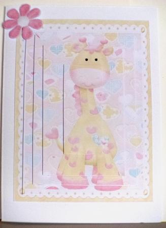 Cute Pink Giraffe Pyramids by Jane Hamilton