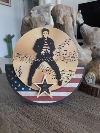 THE KING ROCKER CARD by Jane Minto