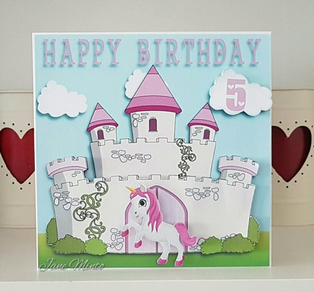 UNICORN & CASTLE mini kit - with ages 4 - 9  by Jane Minto
