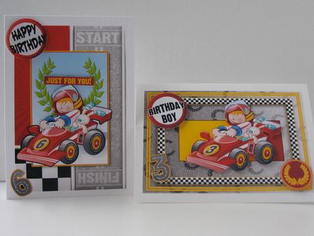 Red Racing Boy 6 Sheet Including Decoupage Step by Step by Jane Page