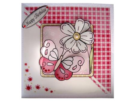 Butterfly Quick Card with Decoupage by Jane Page
