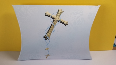 Blue Rosary Pillow Box by JANE SEDDON