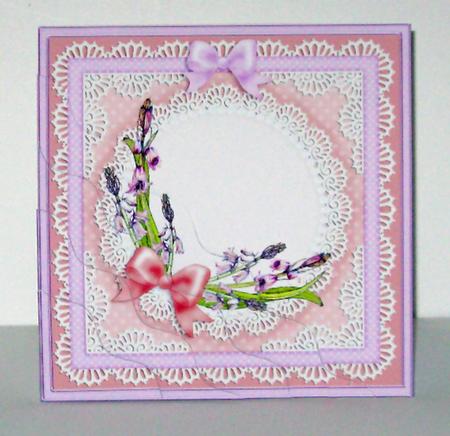 Pretty Bluebells - Wavy Corner side stacker Topper by Jane Steinhagen