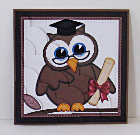 8 x 8 Wise Owl Graduate Scalloped Corner Kit by Jane Steinhagen