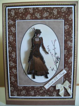 Days Gone by Card Front by Jane Wallace