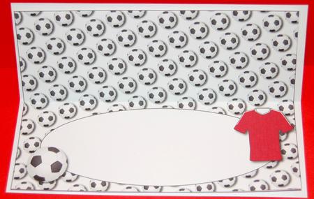 Football Fan Birthday (red 2) Insert by Jane Wells