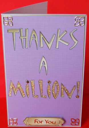 Thanks a Million Lottery Wallet Card by Jane Wells