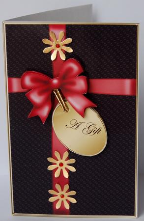 Elegant Gift Parcel Lottery Wallet Card by Jane Wells