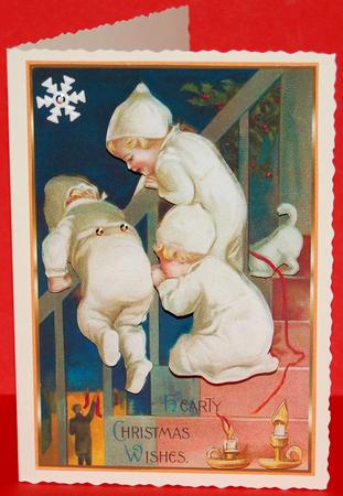 Happy Christmas Eve Decoupage Topper by Jane Wells