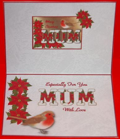 Merry Christmas Mum - Insert by Jane Wells