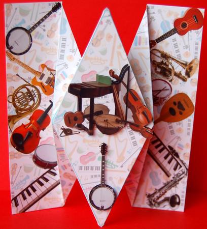 Diamond Fold Musical Birthday by Jane Wells