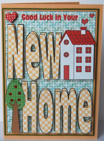 New Home Card Front with Decoupage 2 by Jane Wells