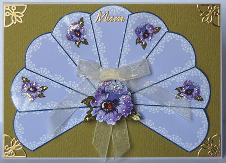 Pansy Fan Sheet 1 by Jane Wells
