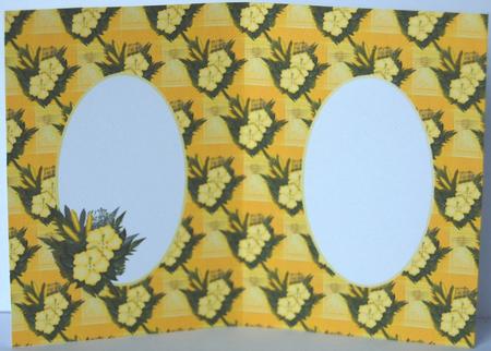 Yellow Music and Hibiscus Insert by Jane Wells