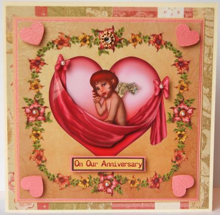 Cupids in My Heart 8x8 by Jane Wells
