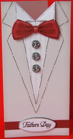 Dressed to Thrill!! Man's Quick Card with 3D Decoupage by Jane Wells