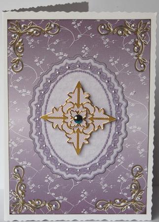 Blossoms Card Front in Lilac by Jane Wells