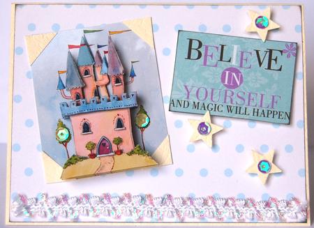 Princess Castle Step by Step Decoupage Craft Sheet by Jane Wells