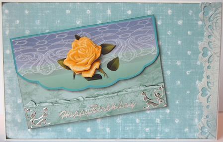 Lemon Rose Mock Envelope by Jane Wells