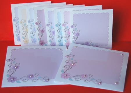 Pretty Floral Corners 8 x 8 Envelope Kit by Jane Wells
