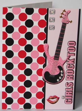 Girls Rock Too Border Sheet by Jane Wells