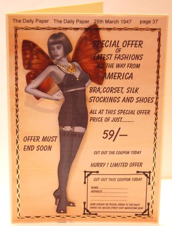 Ladies Underwear Ad 1947 by Jane Wells