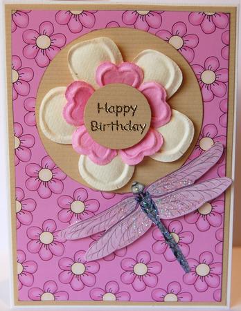 Pink Flowers Backing Paper by Jane Wells