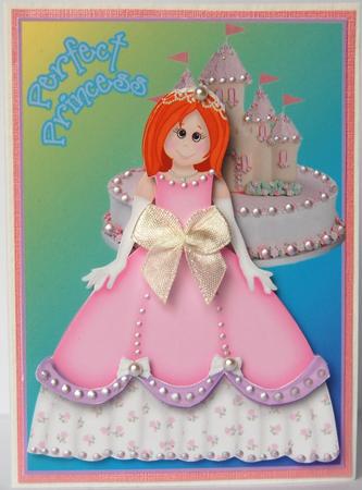 Princess with Castle Cake by Jane Wells