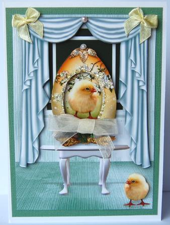 Egg Zactly Chick - Just Hatched - Happy Easter A4 Card Front by Jane Wells