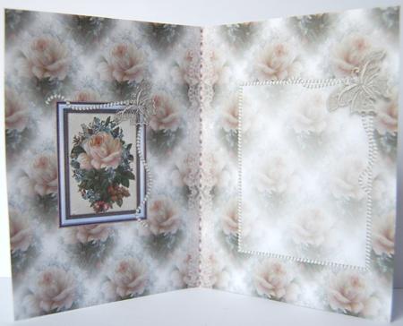 Roses Pearls & Lace Insert by Jane Wells