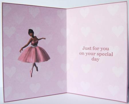 A Ballerina Cardmaking Insert by Jane Wells